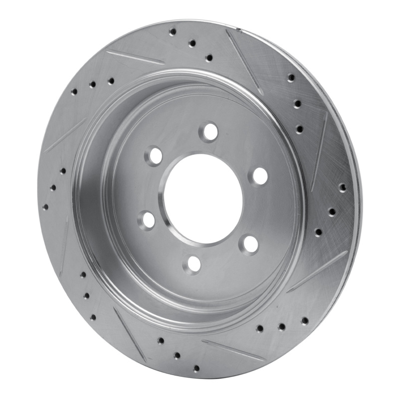 Ford Expedition Brake Rotor (1) - Rear Left - R1 Concepts - Drilled & Slotted - Silver - `07-`17
